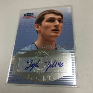 NBA 2012-13 Fleer RETRO FRESH INK auto Tyler Zeller