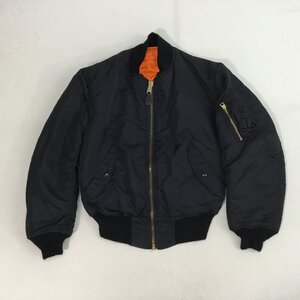 ■USA製 ALPHA INDUSTRIES アルファ インダストリーズ MA-1 フライトジャケット リバーシブル サイズ S ブラック /0.82kg ■