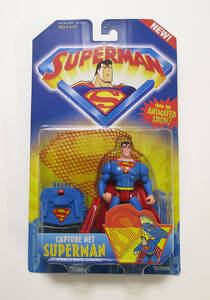 ★SUPERMAN フィギュア　CAPTURE NET SUPERMAN キャプチャーネット　スーパーマン　アメコミ　アニメ　Kenner DC Comic　1996