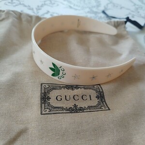 GUCCI グッチ カチューシャ アディダス ADIDAS 702950 白