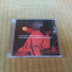 直筆サイン入り 2CD カーネーション CARNATION Official Bootleg Vol.3 「ADAMSKI Live at GARDEN 2015.12.20」レア 貴重 直枝政広