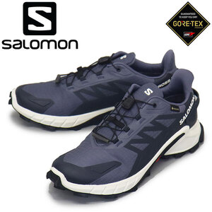 Salomon (サロモン) L47462300 SUPERCROSS 4 GORE-TEX スーパークロス 4 ランニングシューズ GRISAILLE / WHITE / CARBON SL043 26.5cm