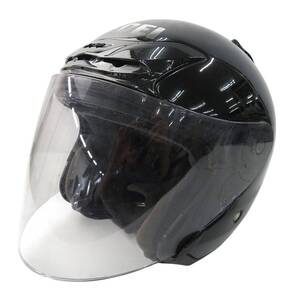 【格安】1,000円～ SHOEI ショウエイ J-FORCE2 ジェットヘルメット ブラック系 サイズL バイク オートバイ [M6184] 