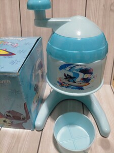 【使用浅】Disneyリロ＆スティッチ●みんなでかき氷2●かき氷器●ディズニー アイスマシーン かき氷機 昭和レトロ 家庭用 送料込み