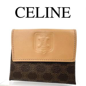 CELINE セリーヌ コインケース 小銭入れ マカダム ワンポイントロゴ