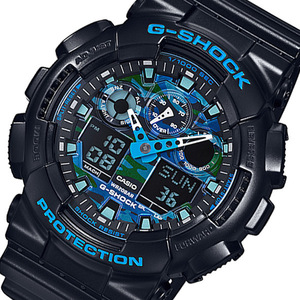 カシオ CASIO Gショック G-SHOCK メンズ 腕時計 GA-100CB-1AJF ブルーカモ 国内正規 ブルー