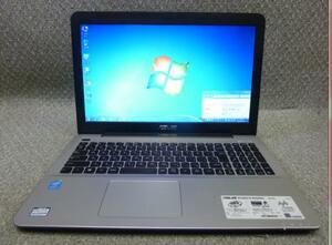 SSD360GB Windows 7,10,11 選択可 15.6” 薄型ノートPC ASUS X555L ★ Core i5-5200U/4GB/DVD/無線/カメラ/便利なソフト/リカバリ作成/2014