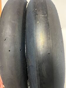 ダンロップ　DANLOP moto3(90/80R17) と moto3(115/75R17)レーシングスリックタイヤセット 【NSF250,GSX-R125,CBR150,YZF-R15】