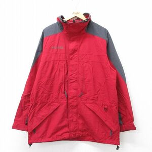 XL/古着 コロンビア 長袖 ナイロン マウンテン ジャケット メンズ 00s Duble Whammy 赤 レッド 24jan31 中古 アウター