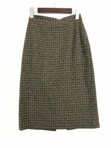 Calvin Klein カルバンクライン ウール混 タイト スカート size4/カーキ ◇■ ☆ djd0 レディース