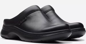 Clarks クラークス プロ 23cm PRO クロッグ 軽量 ミュール ローファー フラット レザー ブラック エフォートレス スニーカー RRR218