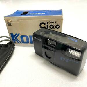 80年代 Konica Ciao フィルム コンパクト カメラ / 箱付き 説明書付き 動作品 コニカ チャオ 昭和 レトロ 80s