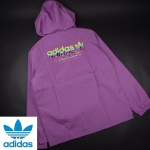 新品★アディダス オリジナルス/adidas/バックトレフォイルロゴ ウィンドブレーカー027/146ライラ/【XL】/古希