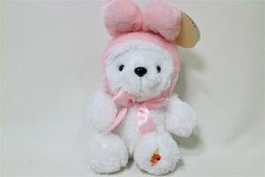 X2★ぬいぐるみ★タカシマヤ オリジナル ラブベア　 LOVE BEAR　くま　うさぎ着ぐるみ◆21cm