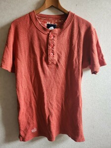 ◆送料込◆シエラデザイン◆SIERRA DESIGNS ヘンリーネック半袖Tシャツ　L　コットン　厚手　USED◆古着・中古品　