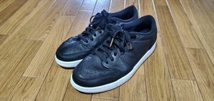 NIKE★AIR JORDAN RETORO LOW No Swoosh★AH7232 011★黒★ウィメンズ26cm（メンズ25㎝）★中古