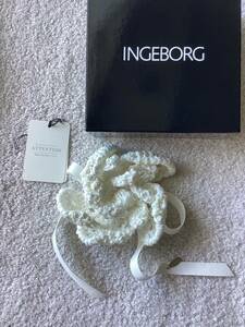 INGEBORG [鉤針編みのフラワーコサージュ 白]インゲボルグ//タグ無し/未使用