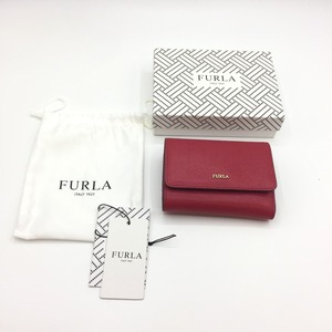 ◎◎ FURLA フルラ 3つ折り財布 FURLA 872819　財布 872819 レッド 中古品 目立った傷や汚れなし