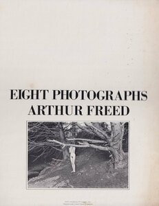 Eight Photographs: Arthur Freed