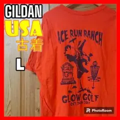 USA 古着 GILDAN  ACE RUN RANCH Tシャツ メンズ L