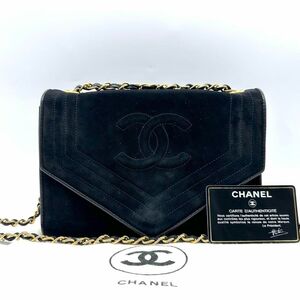 CHANEL シャネル チェーン ココマーク ショルダーバッグ スエード 1724800