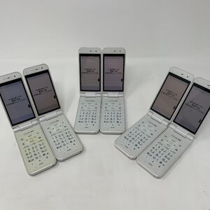 ◆動作品　6台セット◆panasonic/COLOR LIFE 401PM/Softbank 3G端末/ホワイト/ガラケー/58911