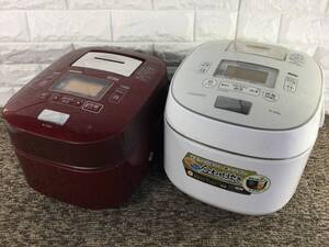 【28】TOSHIBA RC-10VXH 2014年製中古品 RC-18VQL2017年製ジャンク品 IH炊飯器2台セット