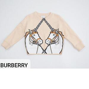 BURBERRY バーバリー 馬 スウェット ベージュ オシャレデザイン