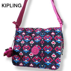 【タグ付き未使用】KIPLING　キプリング　ショルダーバッグ　モンキーイヤー　人気ブランド　レディース　婦人鞄　かわいい柄が特徴的