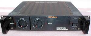 Roland SRA-2400 Professional Sound 2ch Power Amplifier 動作・出力OK！ ステレオ 170W＋170W ダイナミック パワーアンプ 