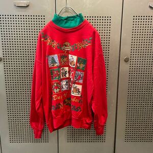 古着　ヴィンテージ　vintage sweat スウェット　トレーナー　クリスマス　カラフル　派手　個性派