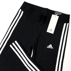 ●送料390円可能商品 アディダス adidas レディース 3ストライプス ストレッチ レギンス タイツ 黒 Lサイズ [GL07231N-L] 四 弐★QWER