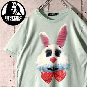 HYSTERIC GLAMOUR ヒステリックグラマー ヒスガール バニー うさぎ 両面 プリント Tシャツ 日本製 M　5553