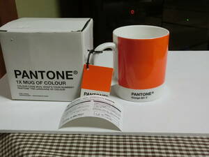 PANTONELiving Mug/パントン・リビング　マグカップ　Orange 021 C　オレンジ　ファインボーンチャイナ　