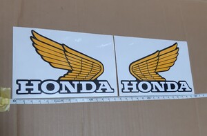 ホンダ ウィング大 横140mm縦90mmウイングマーク ステッカー 塗装張替用に　 HONDA CBX400F CBR400F CB400N CB250N CB750F NSR250R