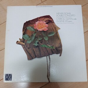 アメリカ盤 レコード LPレコード WESTMINSTER GOLD 1972 Mendelssohn CARROLL GLENN Double Concerto LIST WGS-8179 EX