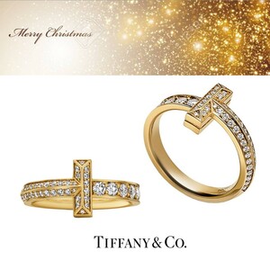 Tiffany＆Co.☆￥84万 未使用☆T ワン ダイヤ0.45ct & 18Kイエローゴールドリング