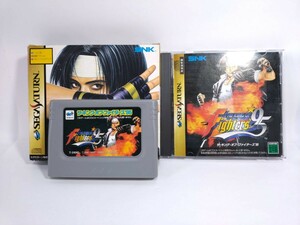 『中古 ゲームソフト/SS セガサターン【キング・オブ・ファイターズ 95】カートリッジ 箱 取説/OP画面ok』SEGA テレビゲーム 当時物 