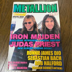 デッドストック　倉庫保管品　雑誌　BURRN! METALLION メタリオン　VOL.10 JUDAS PRIEST IRON MAIDEN DIO GRAHAM BONNET ANTHEM