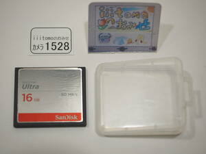 ◆カメラ1528◆ コンパクトフラッシュ（CFカード）16GB　50MB/s SanDisk サンディスク ～iiitomo～