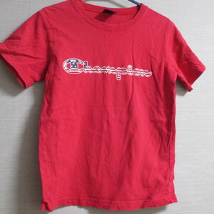 ☆中古☆チャンピオン　半袖Tシャツ　赤　150ｃｍ