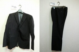 UNITED ARROWS スーツ パンツ セットアップ ブラック 50 シングル #1123-161-4024 ユナイテッドアローズ