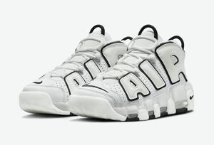 極少 28.5cm US11.5 NIKE WMNS AIR MORE UPTEMPO Summit White Black DO6718-100 エアモアアップテンポ モアテン 白 黒 ホワイト ブラック