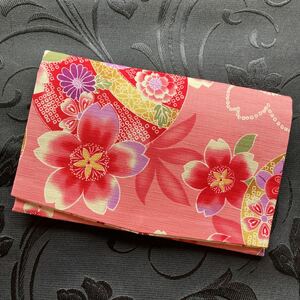 【ハンドメイド 】御朱印帳ケース 桜　　枝垂れ桜