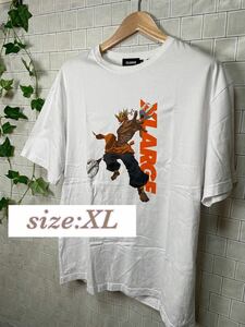 【洗濯済み】希少！XLARGE エクストララージ サマーウォーズ 上田 サイズXL ホワイト Tシャツ ストリート 日本アニメ 細田守021024-015