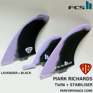 ■FCS-2 MR TWIN 2+1 Lavender x Black■マーク リチャーズ ツインフィン +スタビライザー FCS2 純正 正規品 ツイン MARK RICHARDS