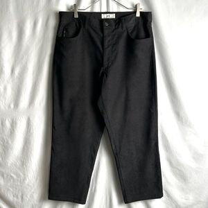 00s ARMANI EXCHANGE ワイド パンツ W36×L28 ブラック 黒 AX アルマーニ エクスチェンジ 90s オールド ビンテージ