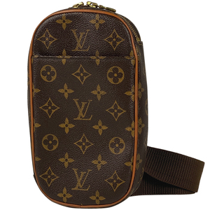 ルイ・ヴィトン Louis Vuitton ポシェット ガンジュ ショルダーバッグ 肩掛け ボディバッグ モノグラム ブラウン M51870 メンズ 【中古】