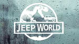 ジープワールド　カッティングステッカー　カワイイ　ステッカー　JEEP　Jeep