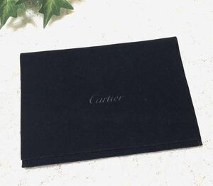 カルティエ 「Cartier 」折財布保存ポーチ（1181）正規品 付属品 コインケース・二つ折り財布用 15×11cm スエード調生地 フラップタイプ